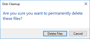 Confirm deleting
