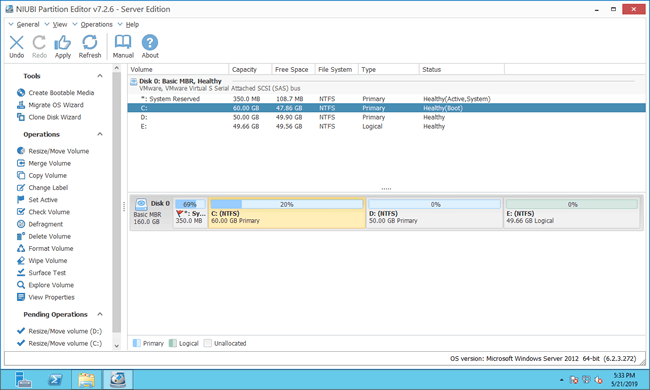 C drive extended