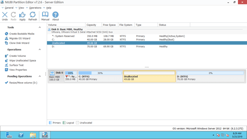 Unallocated moved